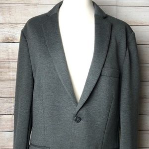 INC International Concepts Grey 2 Button Blazer M